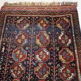 Kurdish Quchan Rug | 4' x 5' 8" - Rug the Rock - available rugsbrown and taupe colorLarge Rugs > 4' x 8'