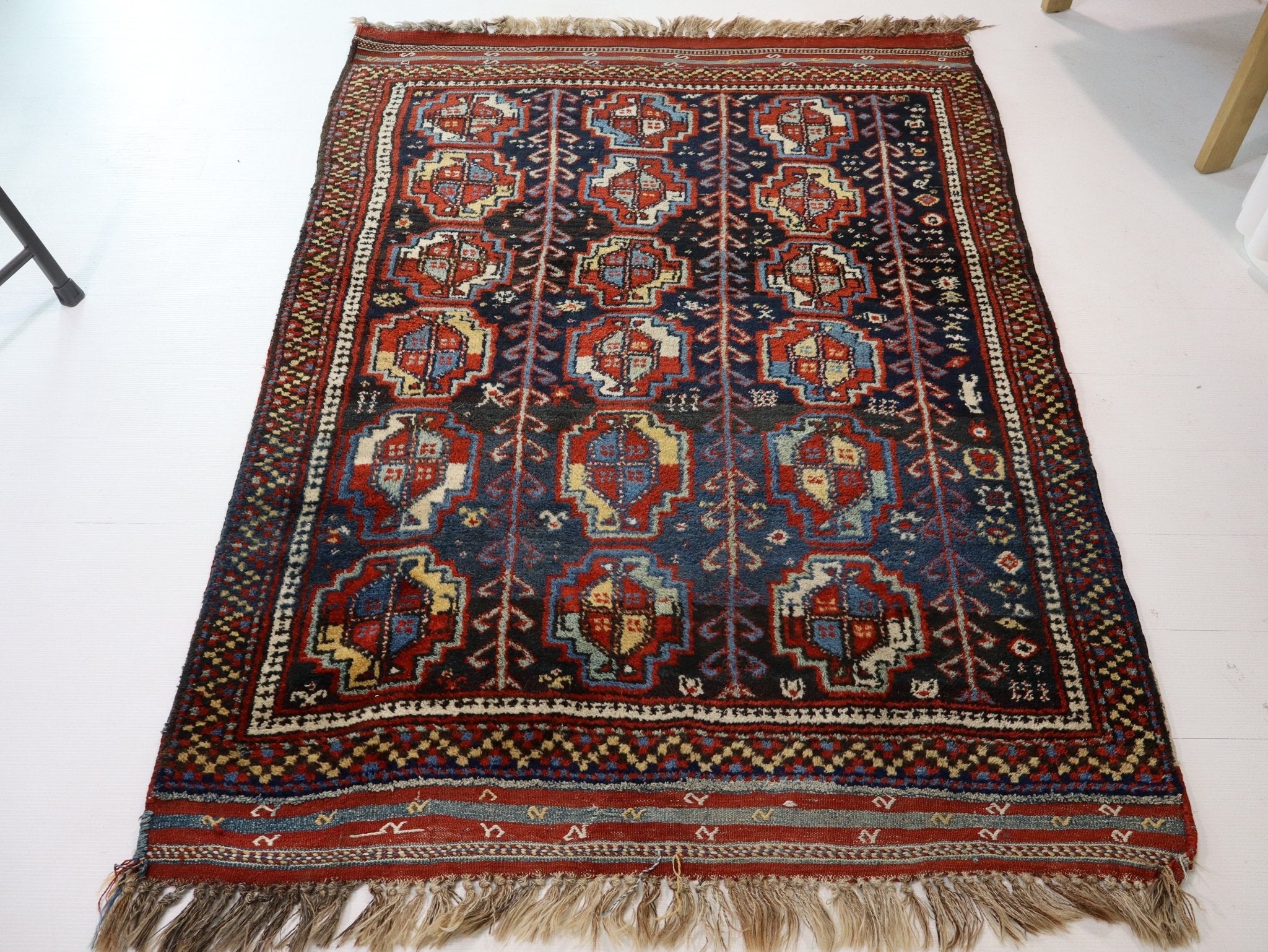 Kurdish Quchan Rug | 4' x 5' 8" - Rug the Rock - available rugsbrown and taupe colorLarge Rugs > 4' x 8'