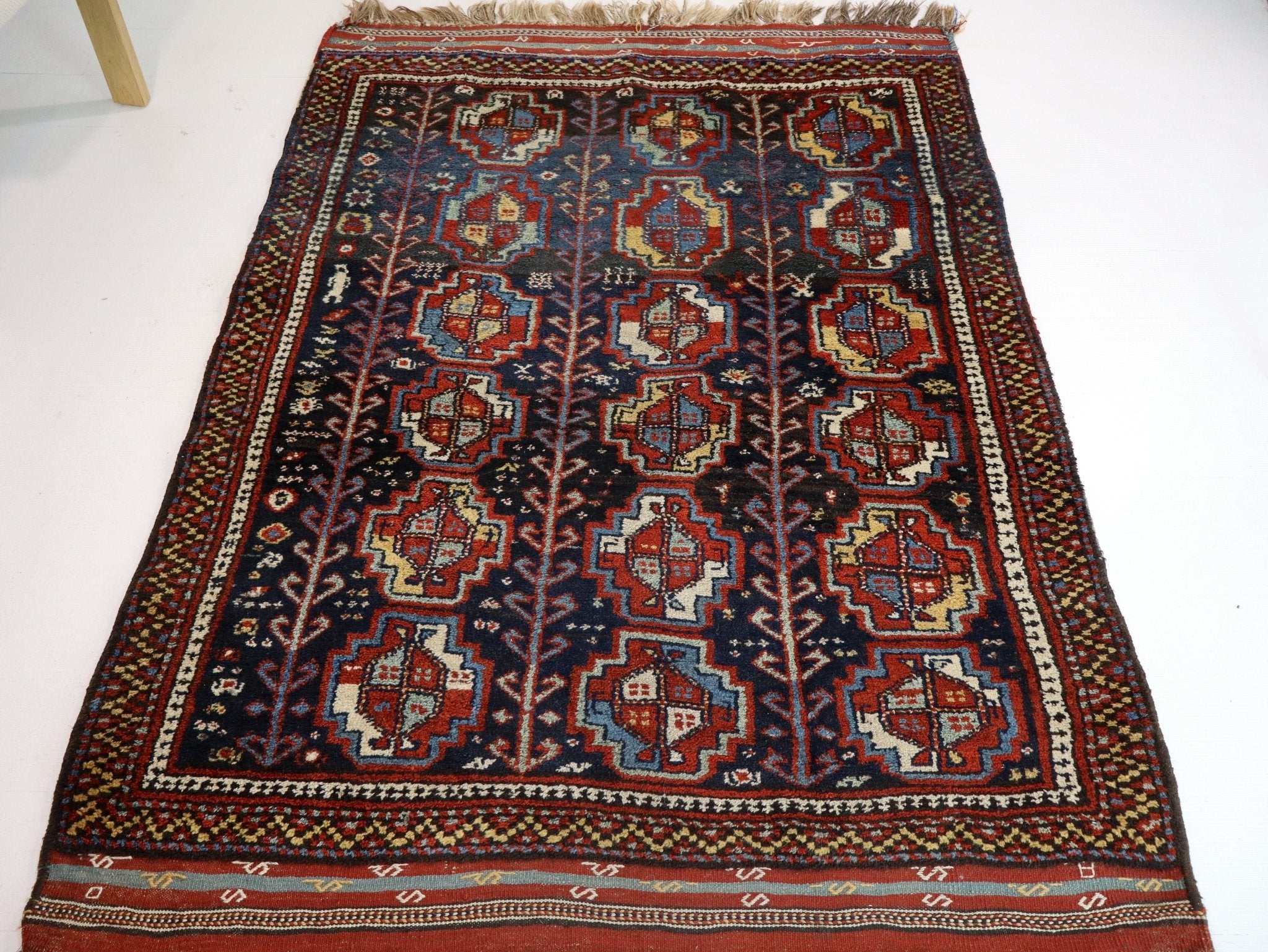 Kurdish Quchan Rug | 4' x 5' 8" - Rug the Rock - available rugsbrown and taupe colorLarge Rugs > 4' x 8'