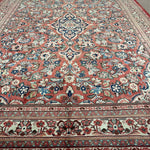 Mahal Rug — Terracotta & Ivory Medallion | 10'6" × 13'5" - Rug the Rock - availableHand-knottedMahal