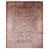 Mahal Rug — Terracotta & Ivory Medallion | 10'6" × 13'5" - Rug the Rock - availableHand-knottedMahal