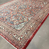 Mahal Rug — Terracotta & Ivory Medallion | 10'6" × 13'5" - Rug the Rock - availableHand-knottedMahal