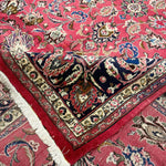 Mashad Rug — Crimson Floral Garden | 9'9" × 13'1" - Rug the Rock - availableHand-knottedMashad
