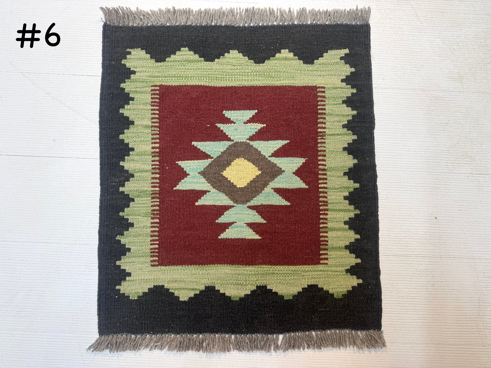 Mini Afghan Kilim Rugs | 2' x 2' - Rug the Rock - available
