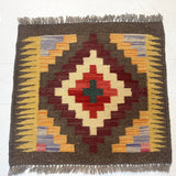 Mini Afghan Kilim Rugs | 2' x 2' - Rug the Rock - available