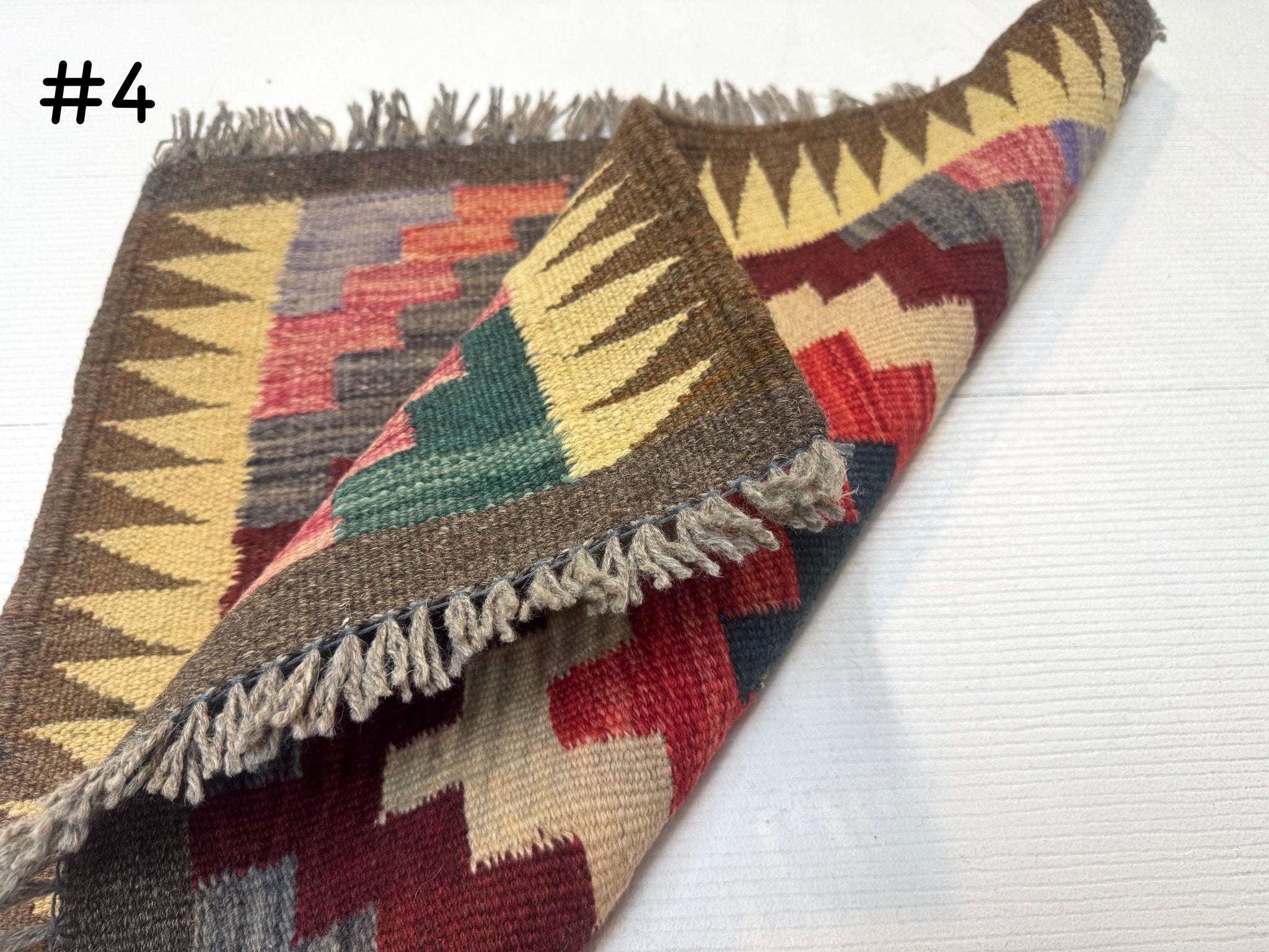 Mini Afghan Kilim Rugs | 2' x 2' - Rug the Rock - available
