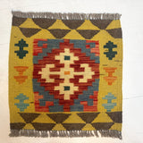 Mini Afghan Kilim Rugs | 2' x 2' - Rug the Rock - available