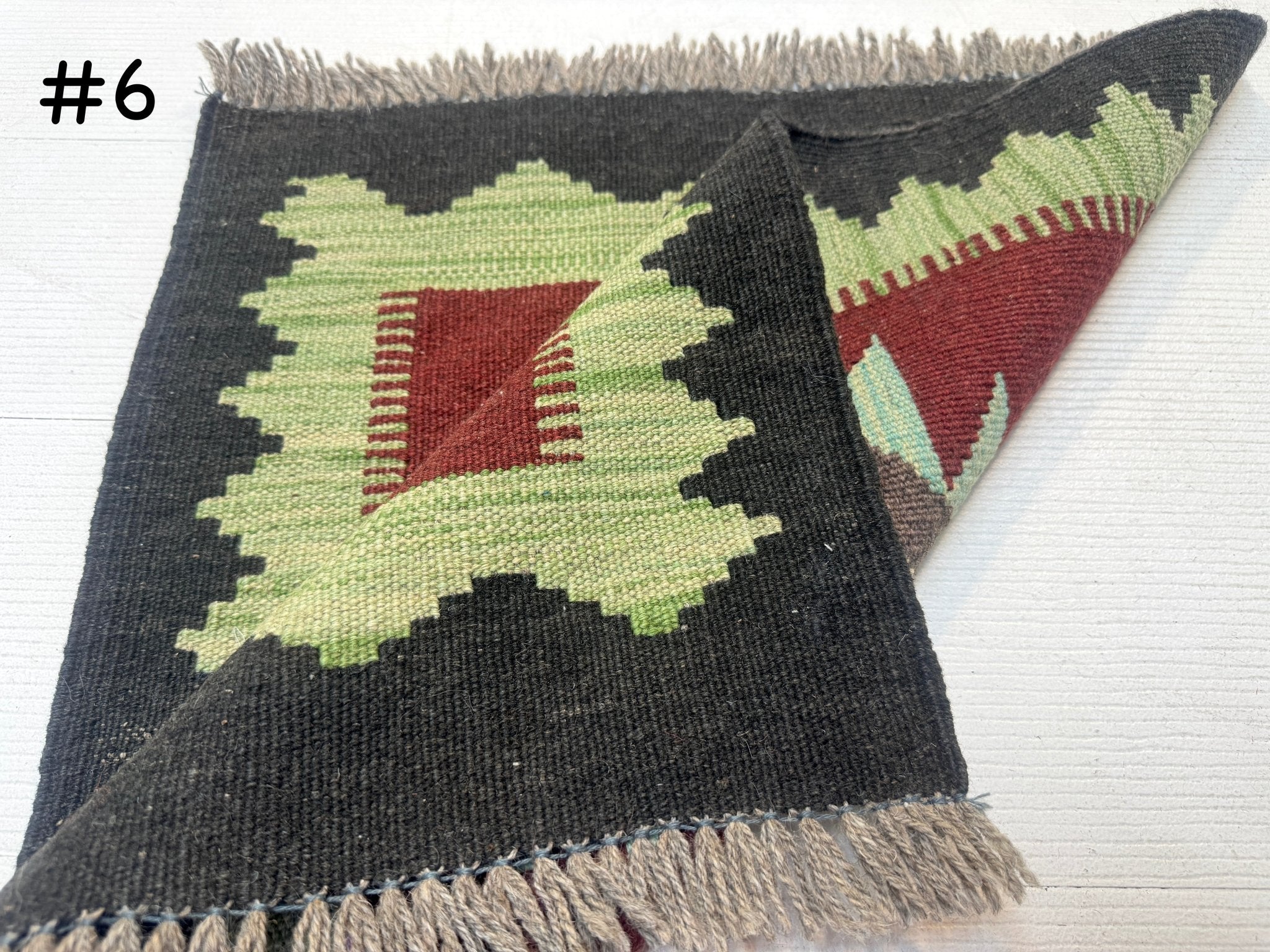 Mini Afghan Kilim Rugs | 2' x 2' - Rug the Rock - available