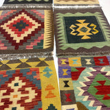 Mini Afghan Kilim Rugs | 2' x 2' - Rug the Rock - available