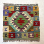 Mini Afghan Kilim Rugs | 2' x 2' - Rug the Rock - available