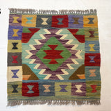 Mini Afghan Kilim Rugs | 2' x 2' - Rug the Rock - available