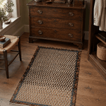 Mir-Boteh Rug — Ivory & Indigo Paisley Field | 2'9" × 4'3" - Rug the Rock - available