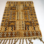 Moroccan Rabat Rug 1/2 | 4' x 6' - Rug the Rock - available rugsbrown and taupe colorLarge Rugs > 4' x 8'