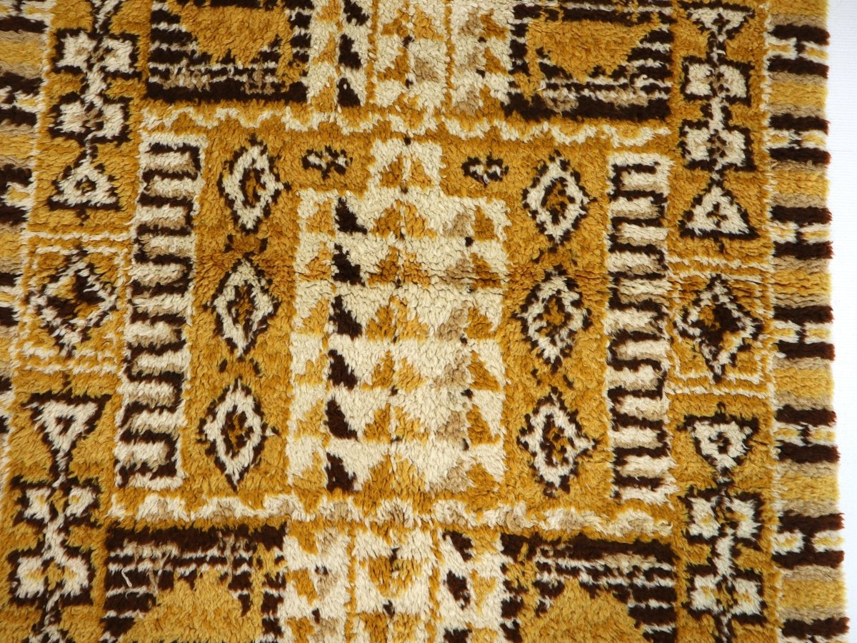 Moroccan Rabat Rug 1/2 | 4' x 6' - Rug the Rock - available rugsbrown and taupe colorLarge Rugs > 4' x 8'