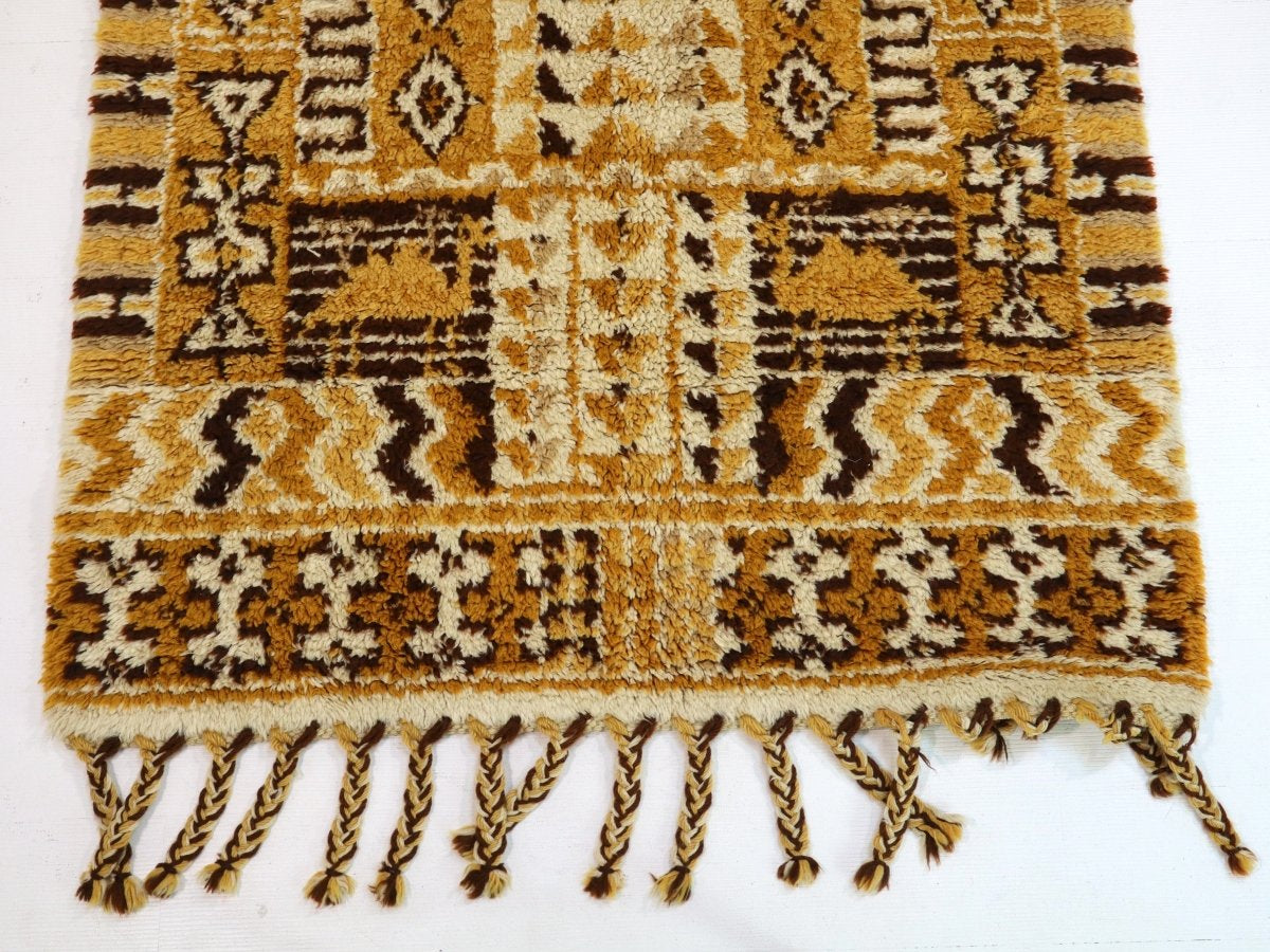 Moroccan Rabat Rug 1/2 | 4' x 6' - Rug the Rock - available rugsbrown and taupe colorLarge Rugs > 4' x 8'