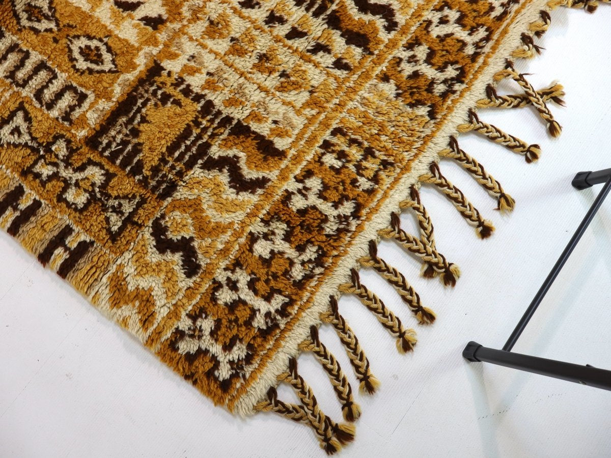 Moroccan Rabat Rug 1/2 | 4' x 6' - Rug the Rock - available rugsbrown and taupe colorLarge Rugs > 4' x 8'