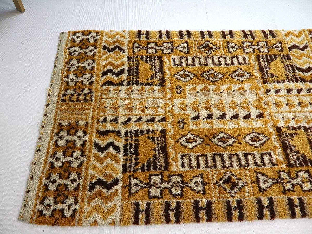 Moroccan Rabat Rug 1/2 | 4' x 6' - Rug the Rock - available rugsbrown and taupe colorLarge Rugs > 4' x 8'