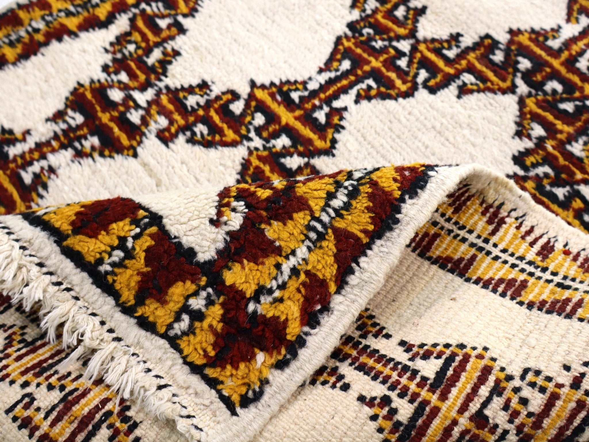 Moroccan Rabat Rug | 2' 10" x 4' 7" - Rug the Rock - available rugsbrown and taupe colorLarge Rugs > 4' x 8'