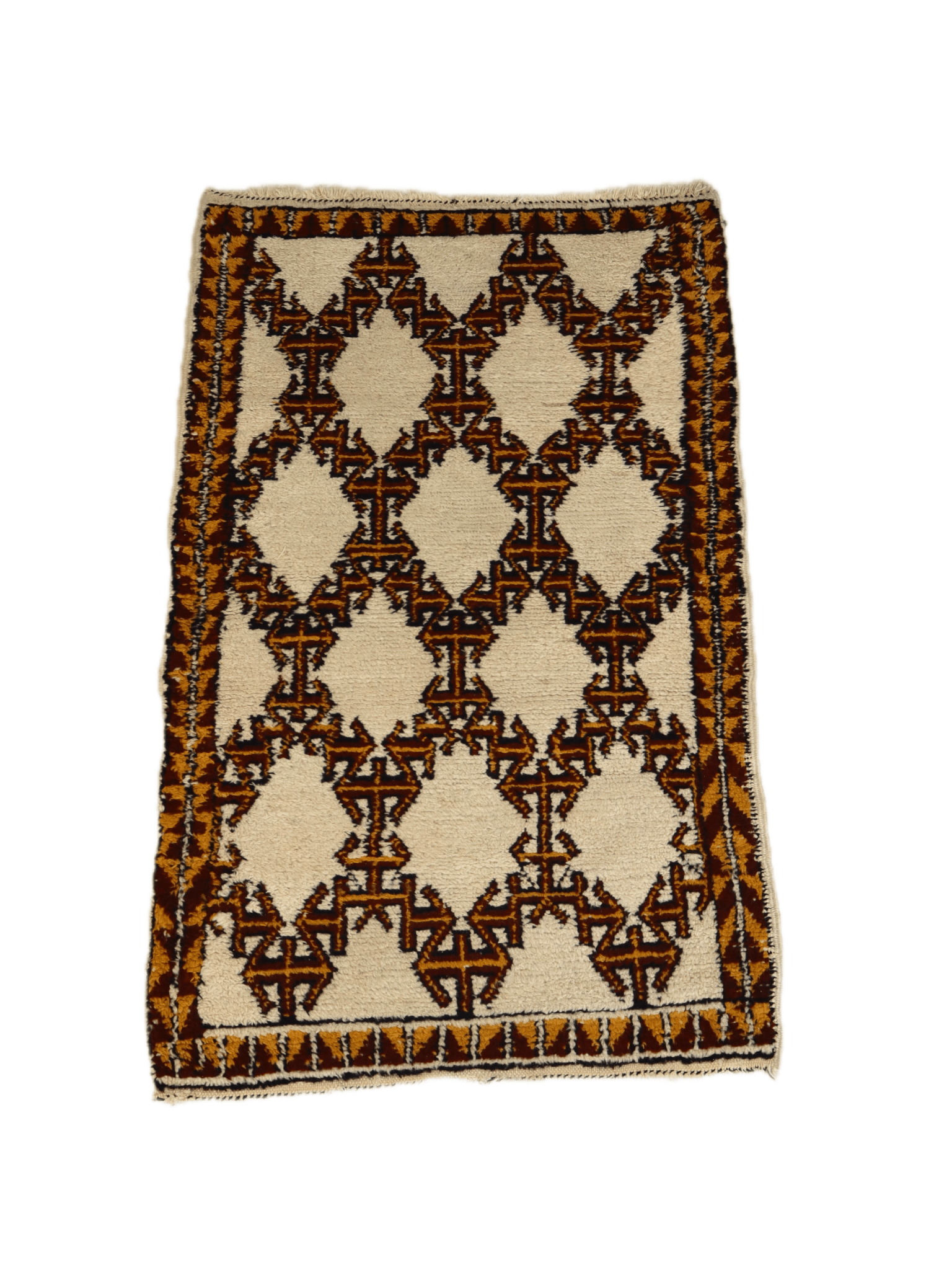 Moroccan Rabat Rug | 2' 10" x 4' 7" - Rug the Rock - available rugsbrown and taupe colorLarge Rugs > 4' x 8'