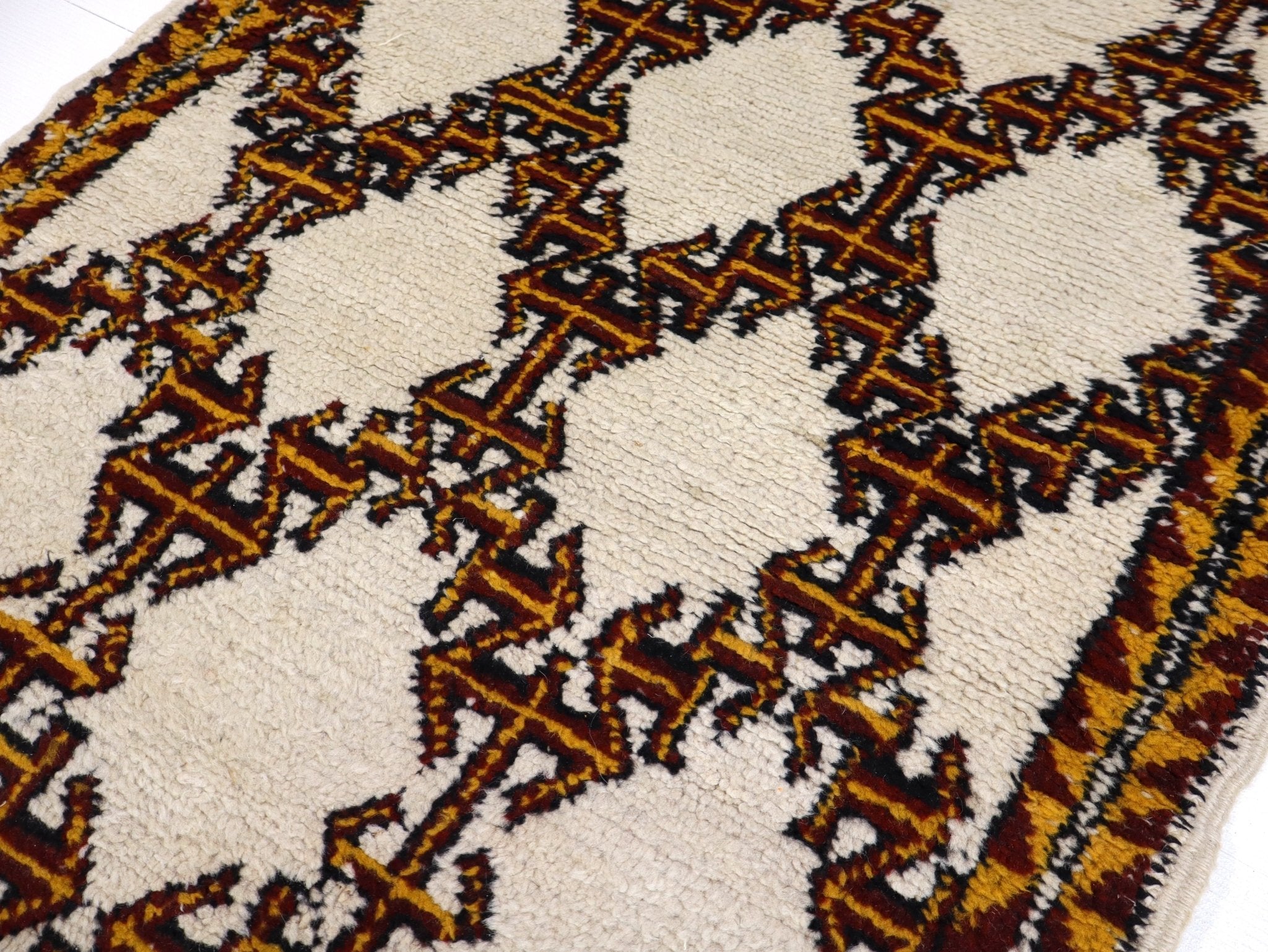 Moroccan Rabat Rug | 2' 10" x 4' 7" - Rug the Rock - available rugsbrown and taupe colorLarge Rugs > 4' x 8'