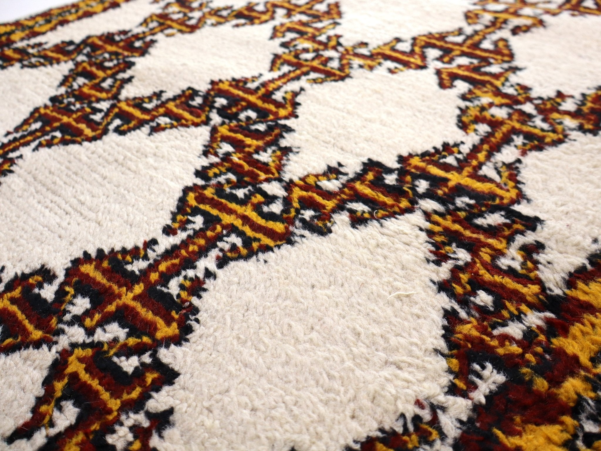 Moroccan Rabat Rug | 2' 10" x 4' 7" - Rug the Rock - available rugsbrown and taupe colorLarge Rugs > 4' x 8'