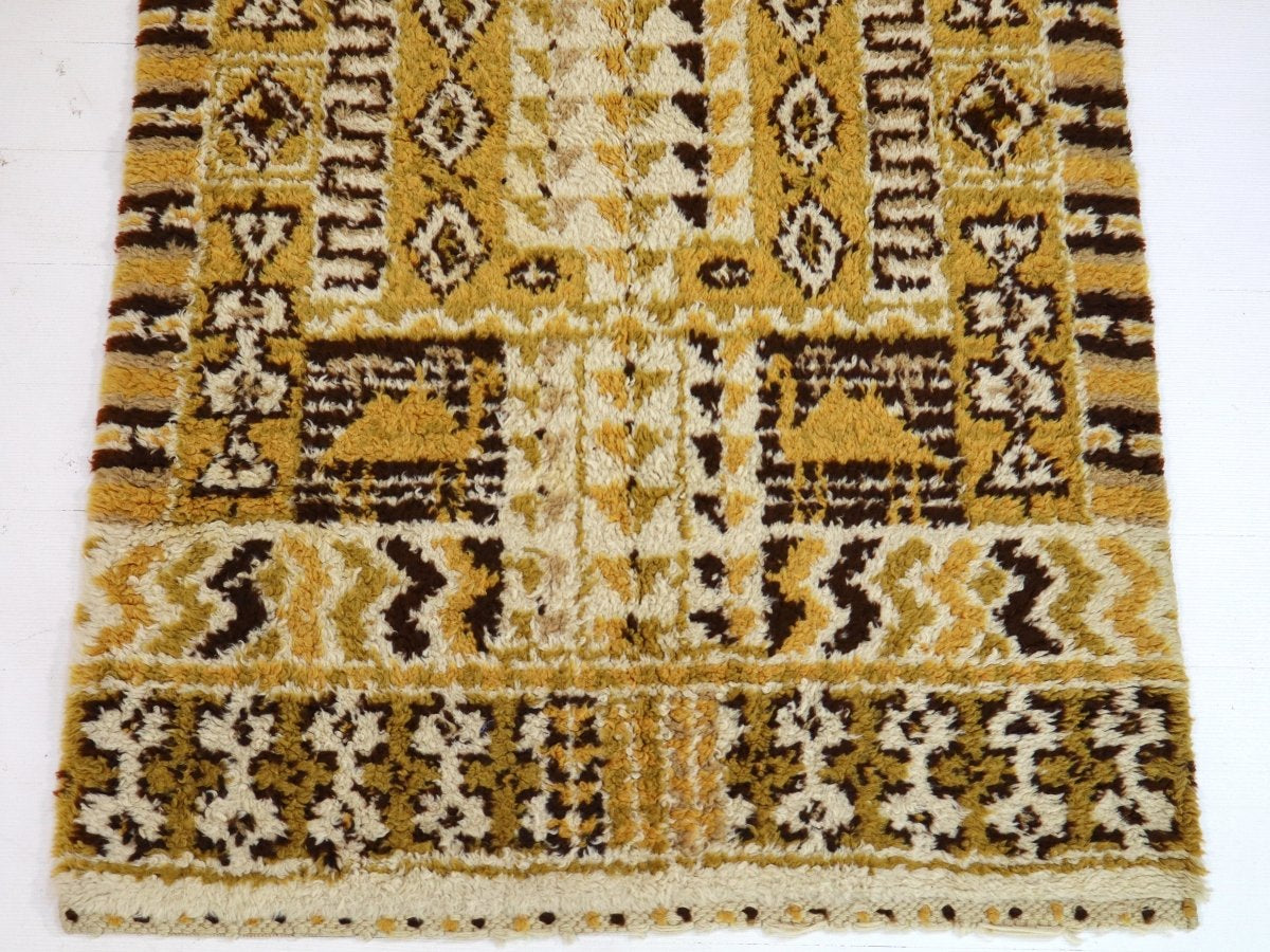 Moroccan Rabat Rug 2/2 | 4' x 6' - Rug the Rock - available rugsbrown and taupe colorLarge Rugs > 4' x 8'
