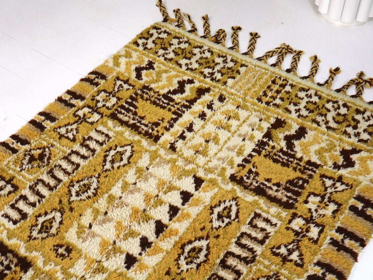 Moroccan Rabat Rug 2/2 | 4' x 6' - Rug the Rock - available rugsbrown and taupe colorLarge Rugs > 4' x 8'
