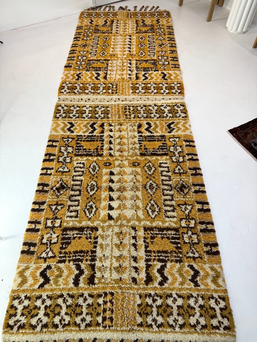 Moroccan Rabat Rug 2/2 | 4' x 6' - Rug the Rock - available rugsbrown and taupe colorLarge Rugs > 4' x 8'