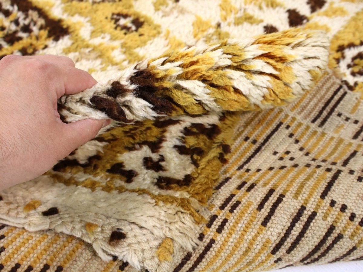 Moroccan Rabat Rug 2/2 | 4' x 6' - Rug the Rock - available rugsbrown and taupe colorLarge Rugs > 4' x 8'