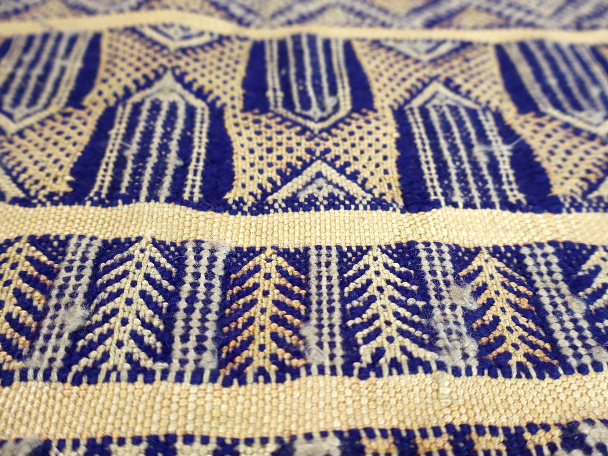 Moroccan Tiflet Kilim Rug | 3' 3" x 4' 3" - Rug the Rock - available rugsbrown and taupe colorLarge Rugs > 4' x 8'