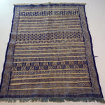 Moroccan Tiflet Kilim Rug | 3' 3" x 4' 3" - Rug the Rock - available rugsbrown and taupe colorLarge Rugs > 4' x 8'