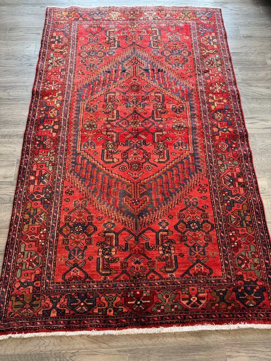 Perisan Zanjan Rug | 4' 1" x 6' 8" - Rug the Rock