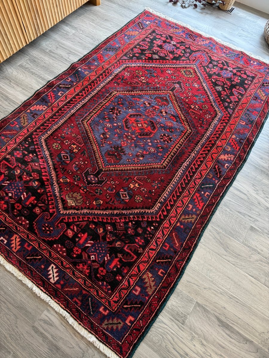 Perisan Zanjan Rug | 4' 8" x 7' 3" - Rug the Rock