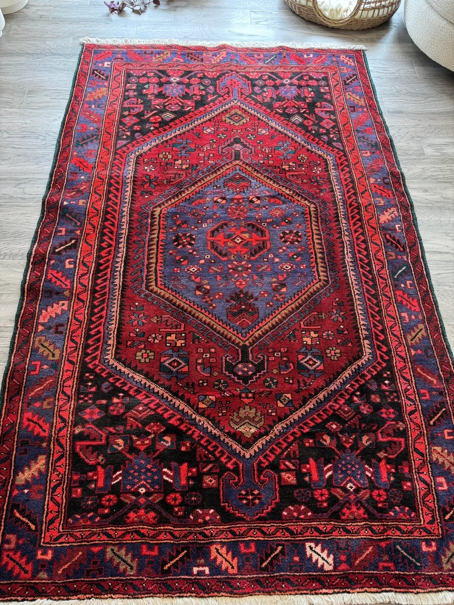 Perisan Zanjan Rug | 4' 8" x 7' 3" - Rug the Rock