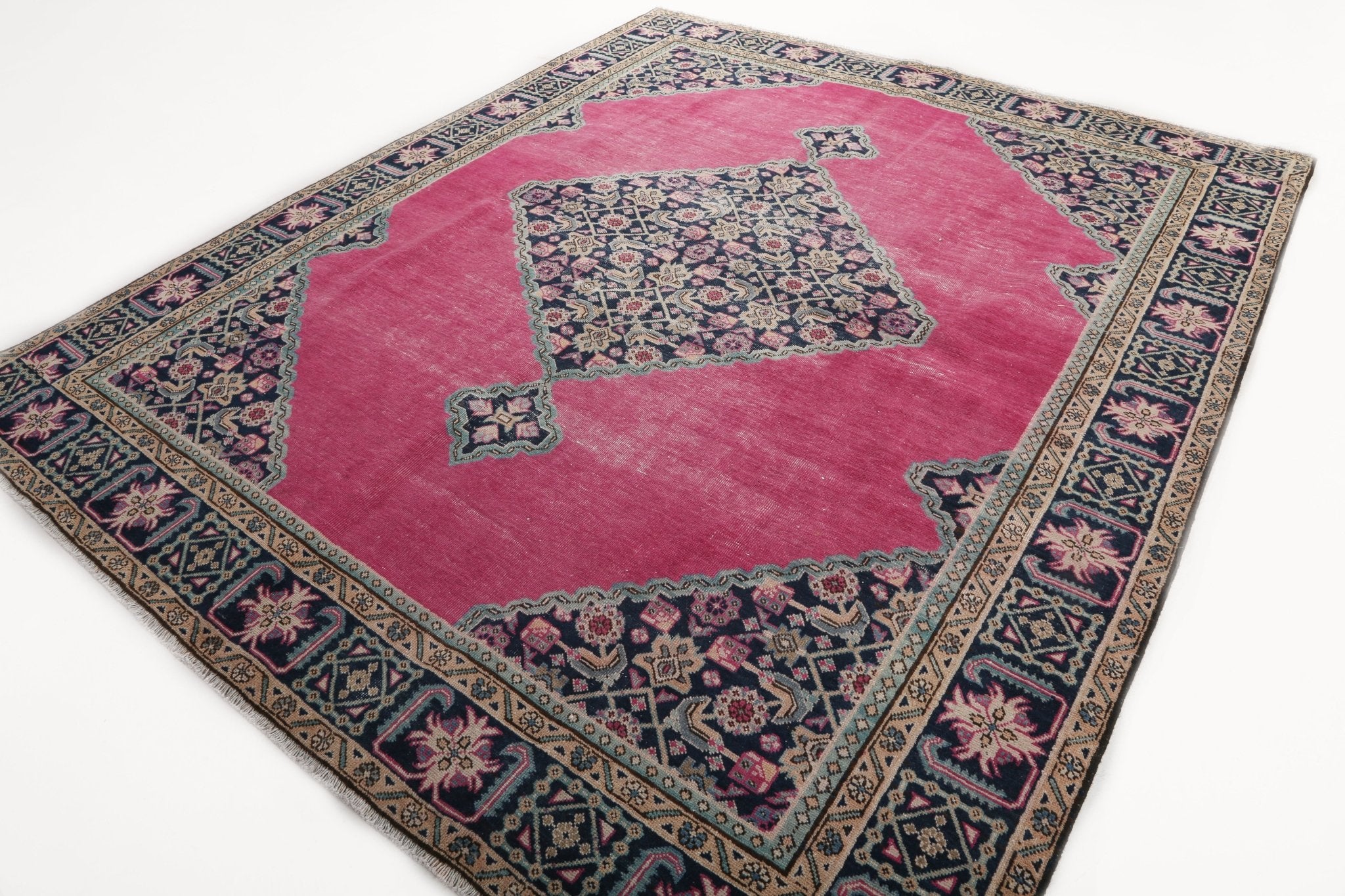 Persian Ardabil Rug | 7' 10" x 9' 3" - Rug the Rock - 