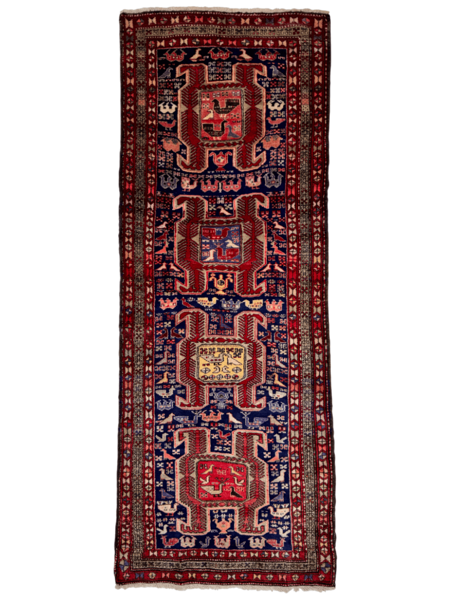 Persian Ardabil Runner Rug | 3' 7" x 9' 10" - Rug the Rock - 