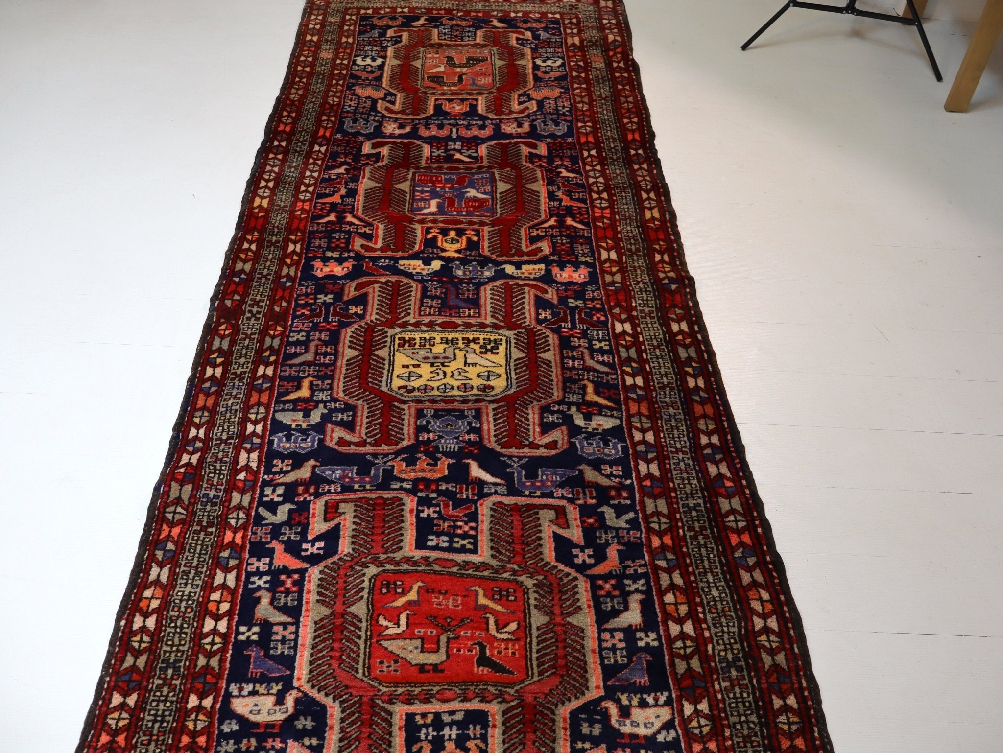 Persian Ardabil Runner Rug | 3' 7" x 9' 10" - Rug the Rock - 