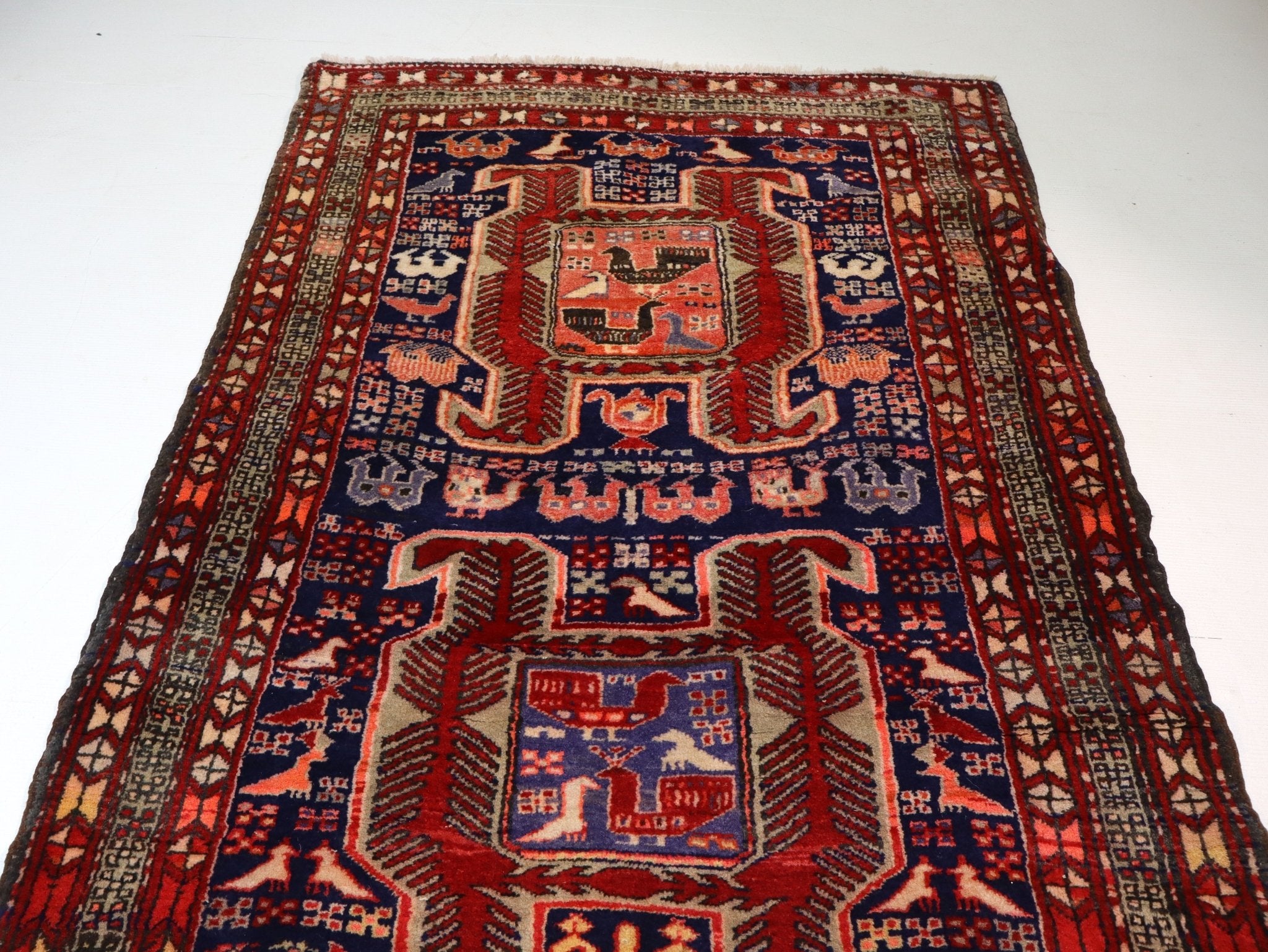 Persian Ardabil Runner Rug | 3' 7" x 9' 10" - Rug the Rock - 