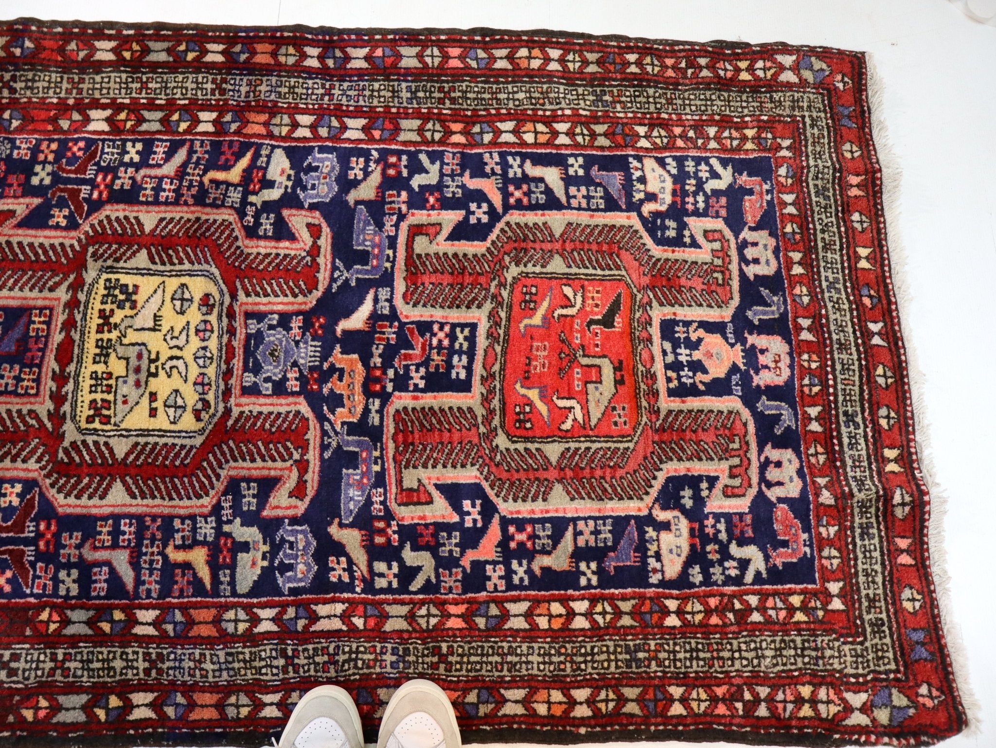 Persian Ardabil Runner Rug | 3' 7" x 9' 10" - Rug the Rock - 