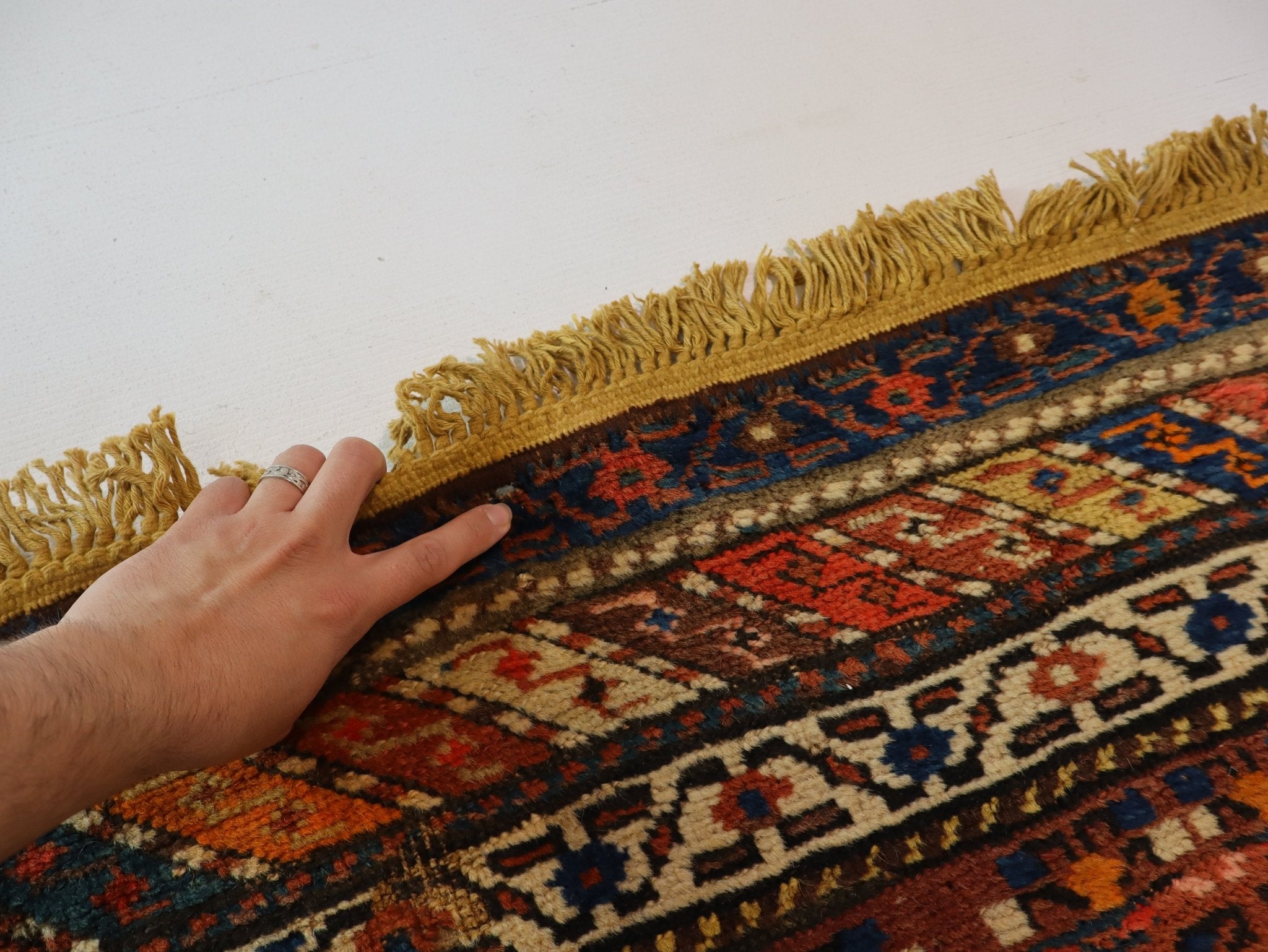 Persian Azerbaijan Runner Rug | 3' 1" x 9' 6" - Rug the Rock - multicolor colorRunner Rugyellow color