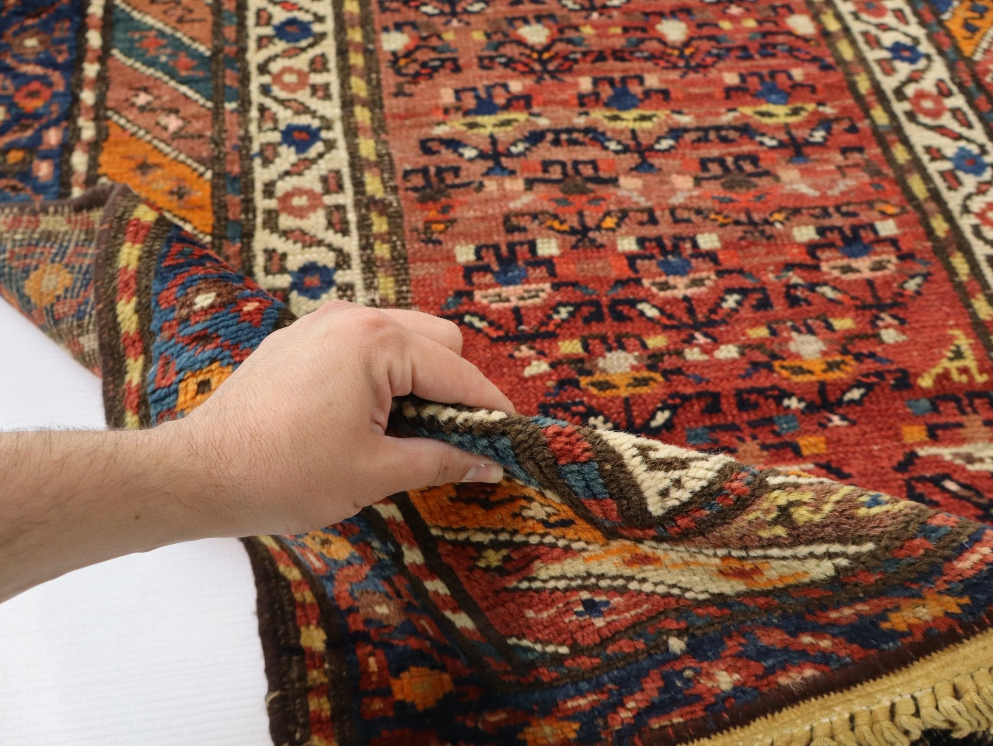 Persian Azerbaijan Runner Rug | 3' 1" x 9' 6" - Rug the Rock - multicolor colorRunner Rugyellow color