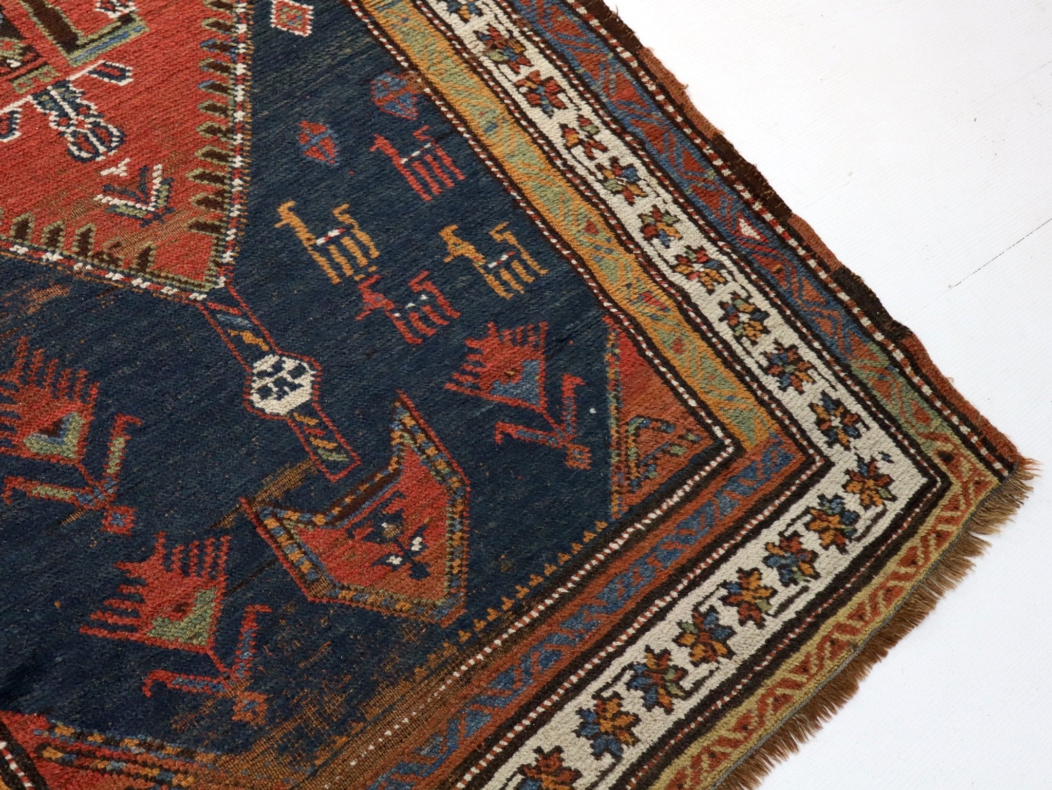 Persian Azerbaijani Rug | 3' 9" x 11' - Rug the Rock - multicolor colorRunner Rugyellow color