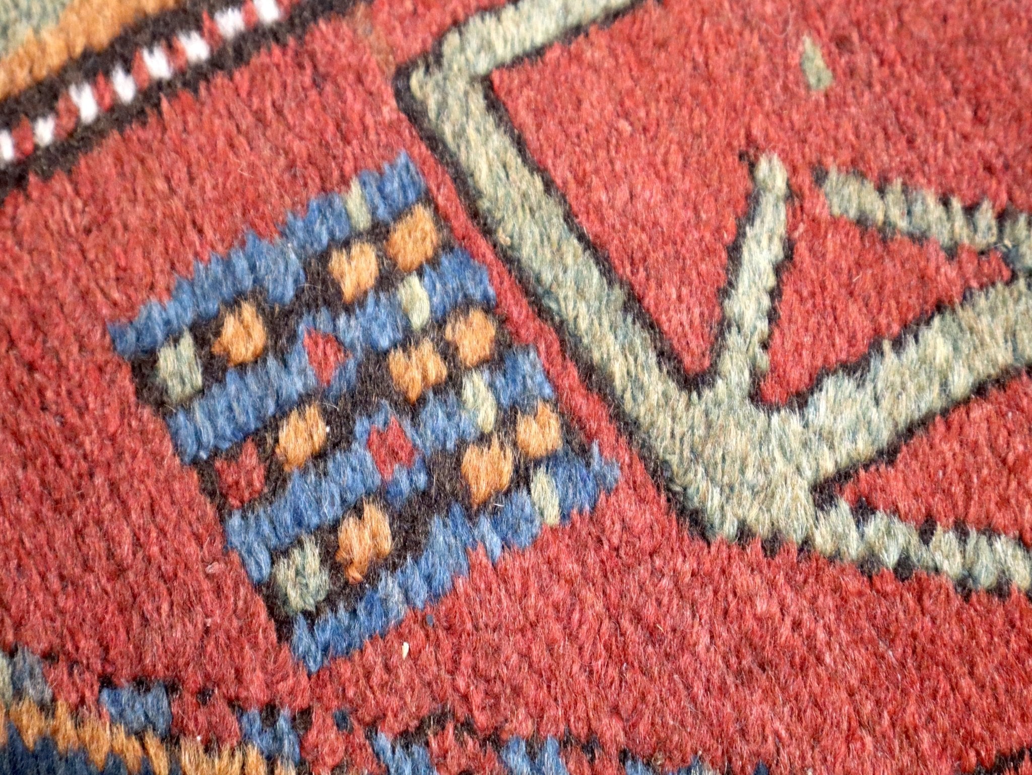 Persian Azerbaijani Rug | 3' 9" x 11' - Rug the Rock - multicolor colorRunner Rugyellow color
