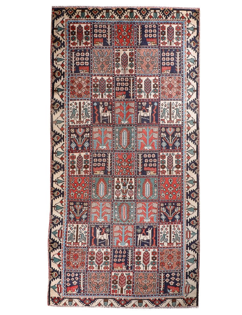 Persian Bakhtiar Rug | 4' 3" x 8' 6" - Rug the Rock - 