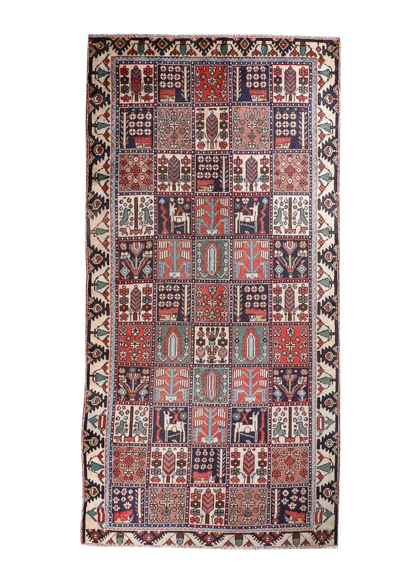 Persian Bakhtiar Rug | 4' 3" x 8' 6" - Rug the Rock - 