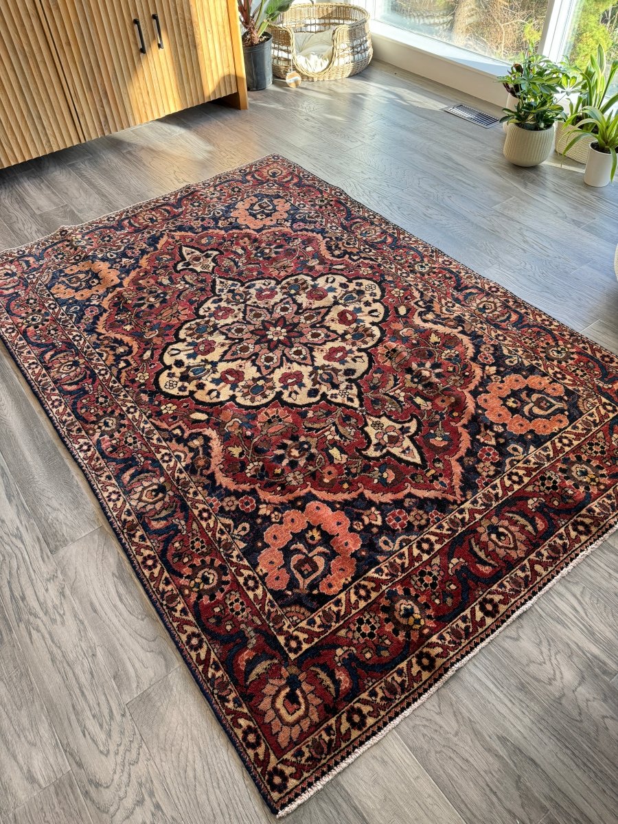 Persian Bakhtiar Rug | 4' 7" x 6' 9" - Rug the Rock