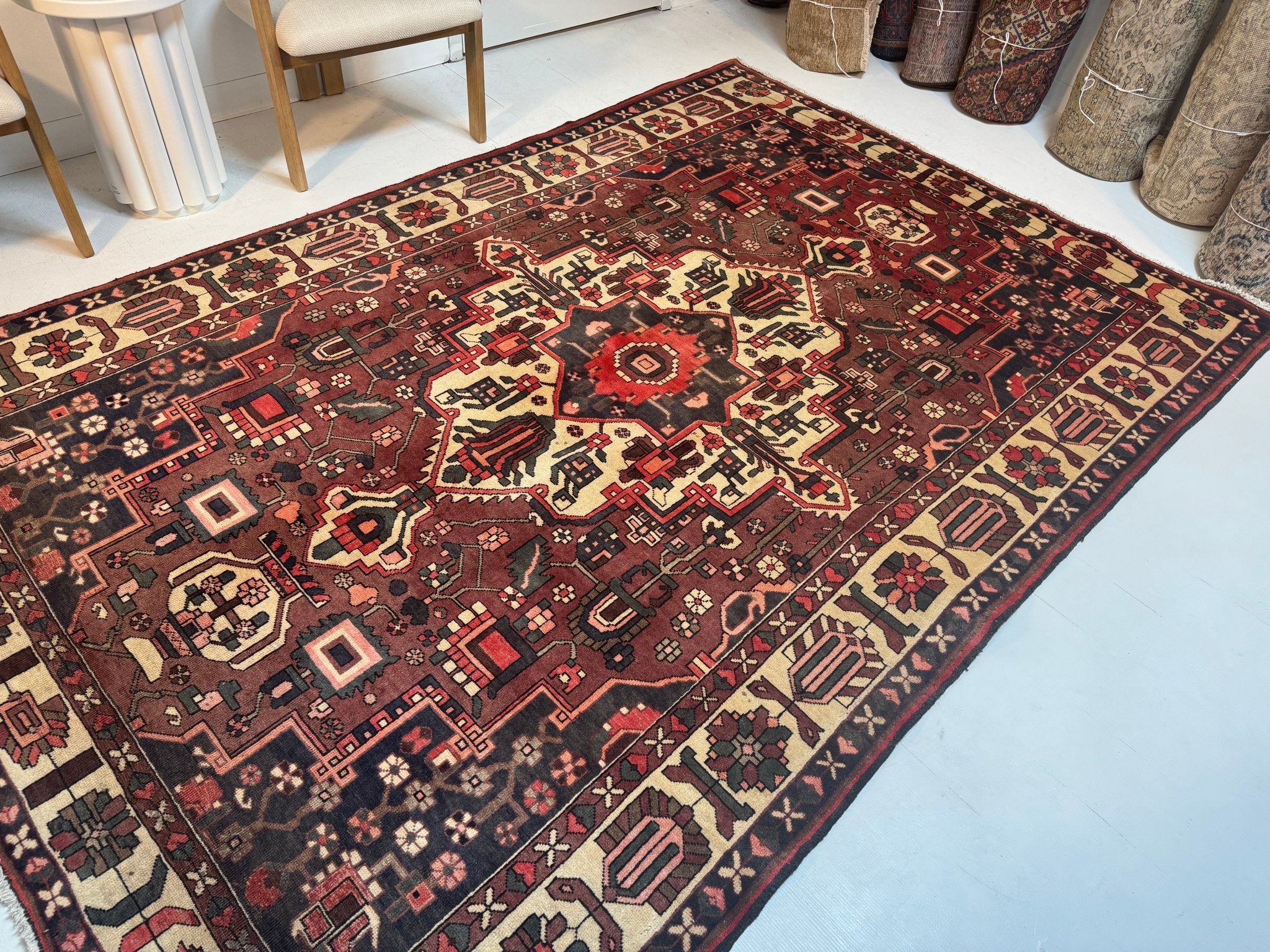 Persian Bakhtiar Rug | 6' 4” x 9' 7" - Rug the Rock - 