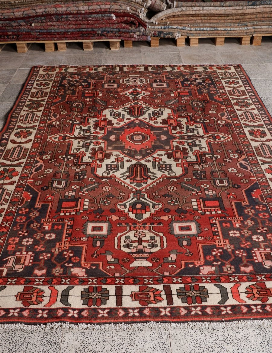 Persian Bakhtiar Rug | 6' 4” x 9' 7" - Rug the Rock - 