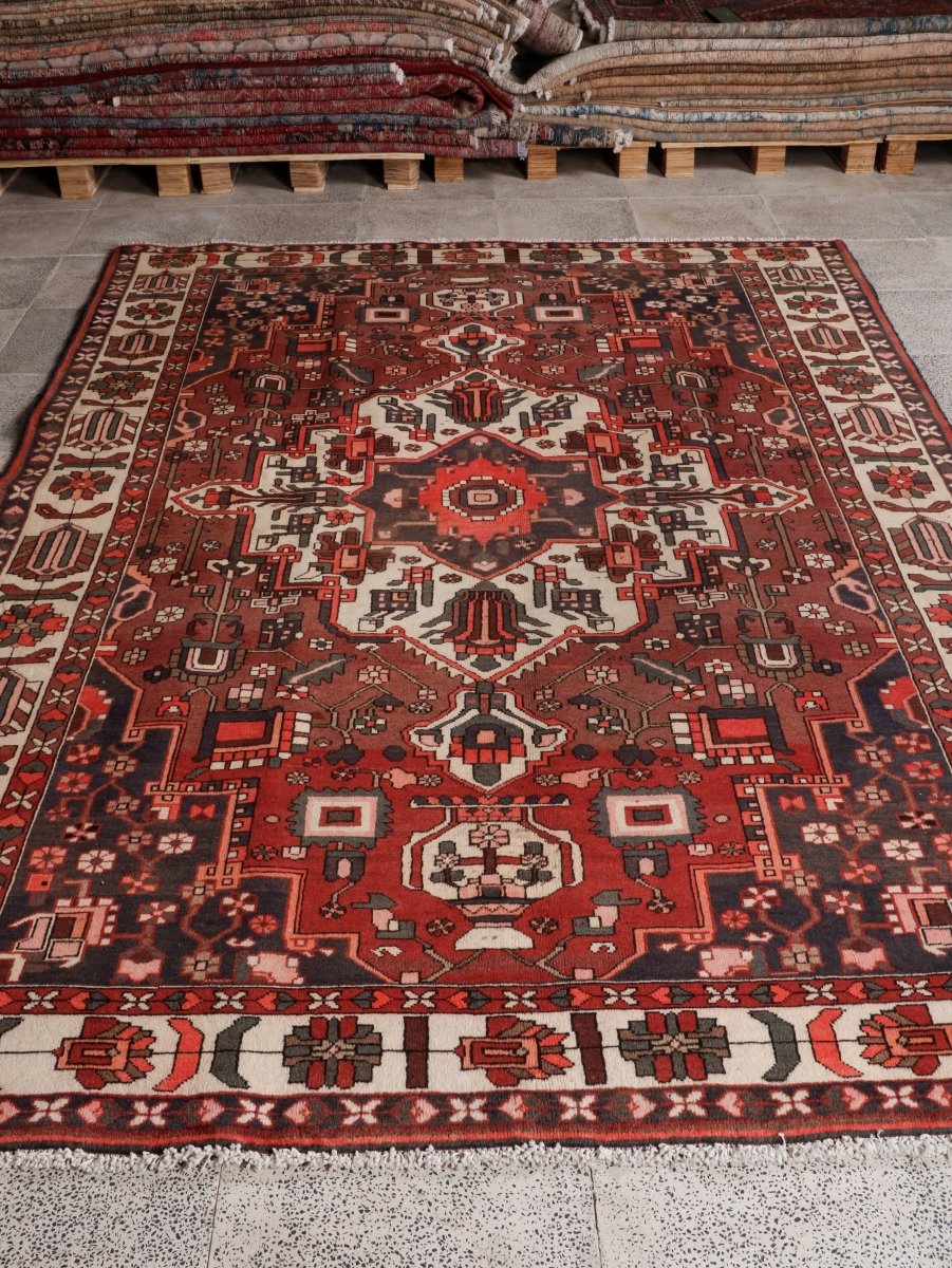 Persian Bakhtiar Rug | 6' 4” x 9' 7" - Rug the Rock - 