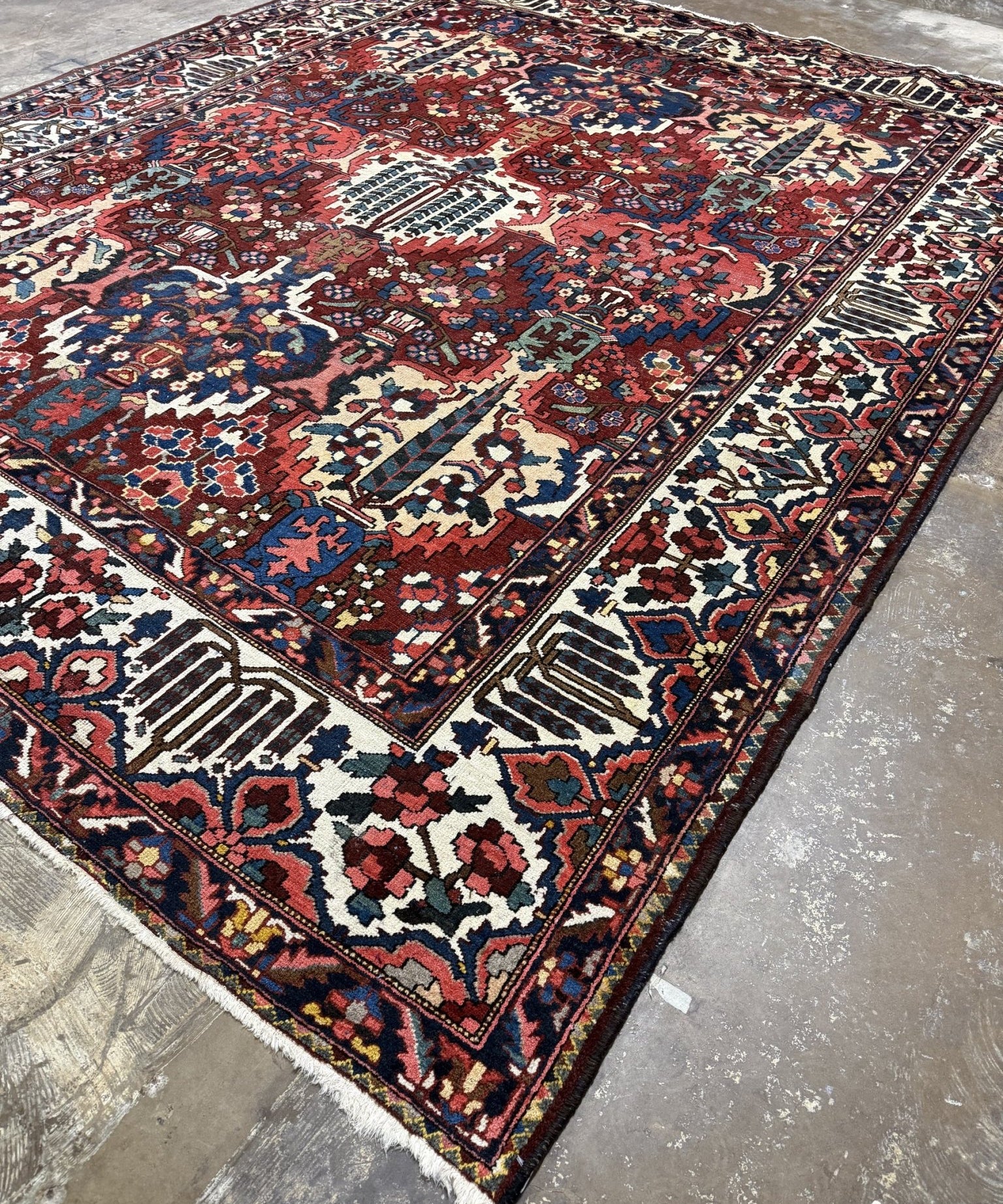 Persian Bakhtiari Rug | 10' 6" x 13' 1" - Rug the Rock - availableBakhtiariFloral